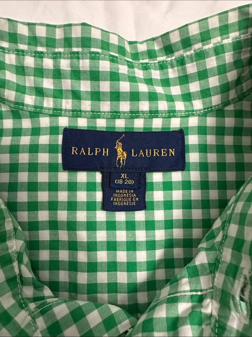 Ralph Lauren Big Boys Checkered Short Sleeve Shirt